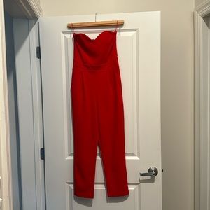 Red jumpsuit